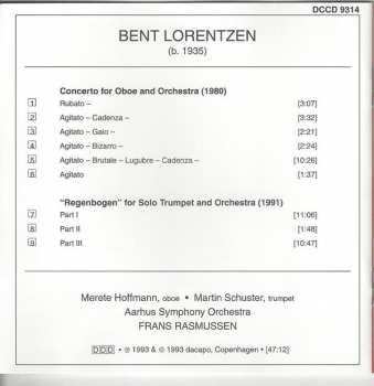 CD Bent Lorentzen: Concerto For Oboe And Orchestra • "Regenbogen" For Trumpet And Orchestra 341569