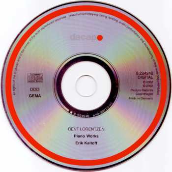 CD Bent Lorentzen: Piano Works 324689