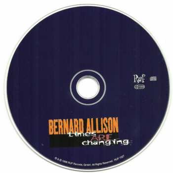 CD Bernard Allison: Times Are Changing 333329