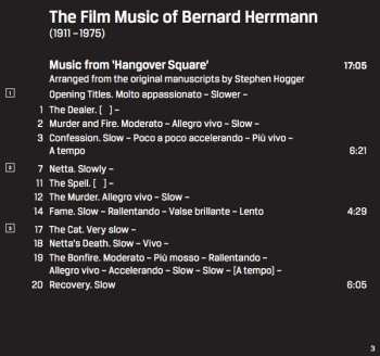 CD Bernard Herrmann: The Film Music Of Bernard Herrmann: Hangover Square & Citizen Kane 296021