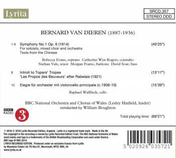 CD Bernard Van Dieren: 'Chinese' Symphony 277987
