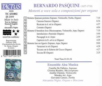 CD Bernardo Pasquini: Mottetti A Voce Sola E Composizioni Per Organo 348573