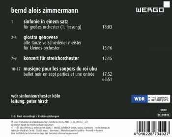 CD Bernd Alois Zimmermann: Sinfonie In Einem Satz (1. Fassung) 183595