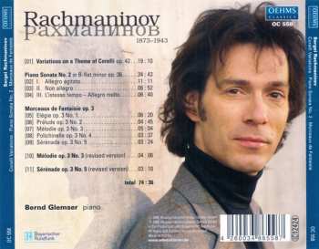 CD Bernd Glemser: Corelli Variations • Piano Sonata No. 2 • Morceaux De Fantaisie 183950