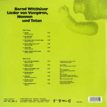 LP Bernd Witthüser: Lieder Von Vampiren, Nonnen Und Toten 72443