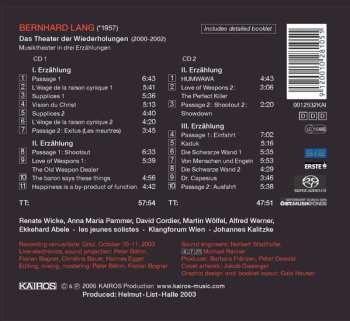 2SACD Bernhard Lang: Das Theater Der Wiederholungen 451129