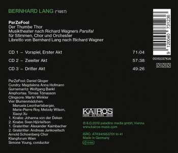 3CD Bernhard Lang: ParZeFool 93399
