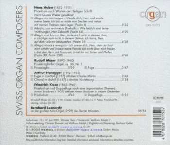 CD Bernhard Leonardy: Schweizer Orgelmusik 335486
