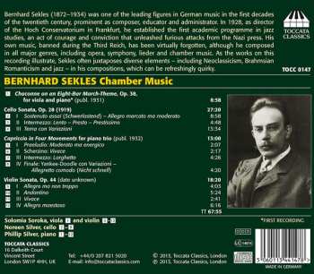 CD Bernhard Sekles: Chamber Music 537905