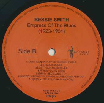 LP Bessie Smith: Empress Of The Blues 1923 To 1931 531105