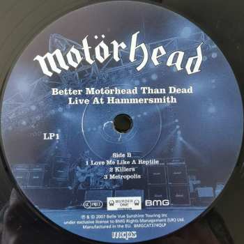 4LP Motörhead: Better Motörhead Than Dead - Live At Hammersmith 4497