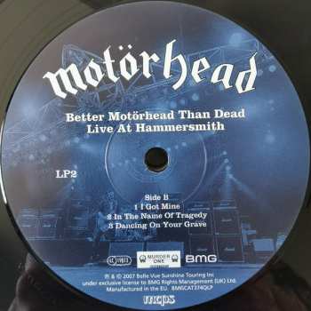 4LP Motörhead: Better Motörhead Than Dead - Live At Hammersmith 4497