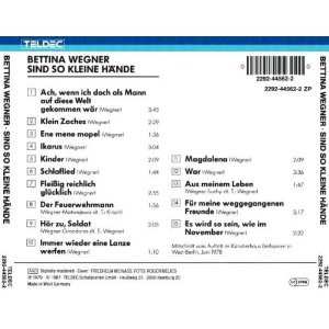 CD Bettina Wegner: Sind So Kleine Hände 502945