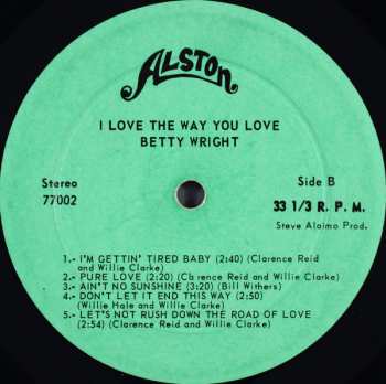 CD Betty Wright: I Love The Way You Love