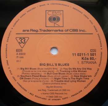 LP Big Bill Broonzy: Big Bill's Blues 414062