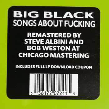 LP Big Black: Songs About Fucking 441803