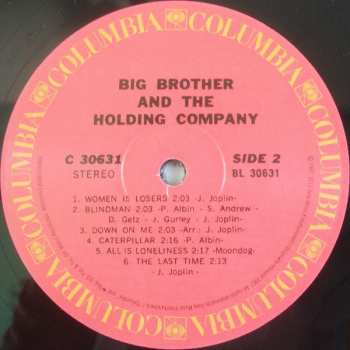 LP Big Brother & The Holding Company: Big Brother & The Holding Company Featuring Janis Joplin 4611