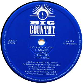 LP Big Country: The Crossing CLR