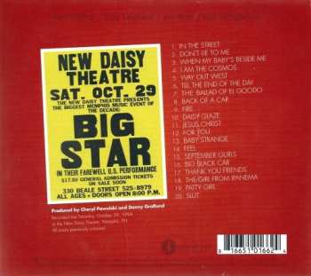 CD Big Star: Live In Memphis