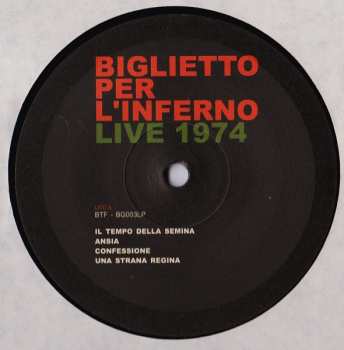 LP Biglietto Per L'Inferno: Live 1974 431026