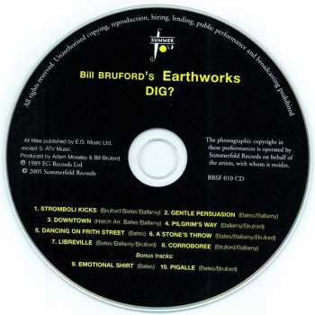 CD Bill Bruford's Earthworks: Dig? 126570