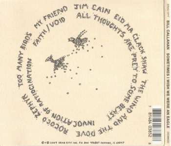 CD Bill Callahan: Sometimes I Wish We Were An Eagle 33458