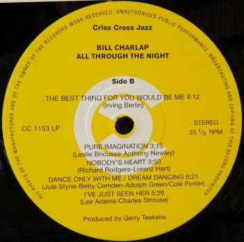 LP Bill Charlap Trio: All Through The Night LTD 454874