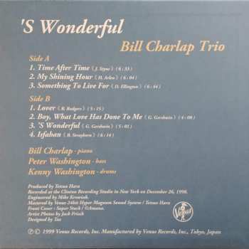 LP Bill Charlap Trio: 'S Wonderful LTD 337061