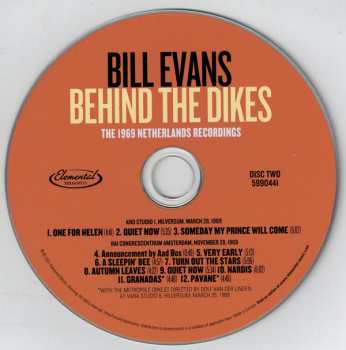 2CD Bill Evans: Behind The Dikes: The 1969 Netherlands Recordings 95260