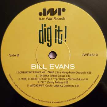 LP Bill Evans: Dig It! LTD 466960