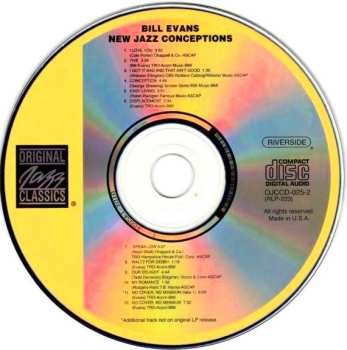CD Bill Evans: New Jazz Conceptions