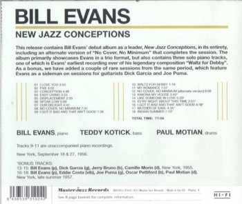 CD Bill Evans: New Jazz Conceptions 92405