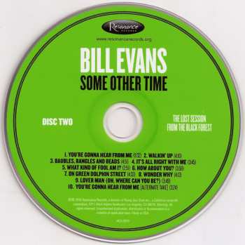 2CD Bill Evans: Some Other Time (The Lost Session From The Black Forest) 239090