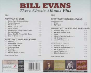 2CD Bill Evans: Three Classic Albums Plus 519116