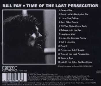 CD Bill Fay: Time Of The Last Persecution 281227
