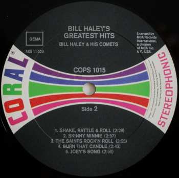 LP Bill Haley And His Comets: Bill Haley's Greatest Hits! 498688