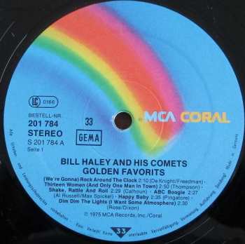 LP Bill Haley And His Comets: Golden Favorites 392214