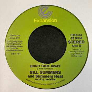 SP Bill Summers: Come Into My Life / Don't Fade Away 495589