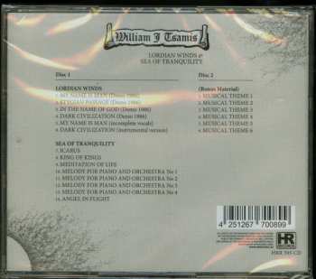 2CD Bill Tsamis: Lordian Winds & Sea Of Tranquility LTD 244841