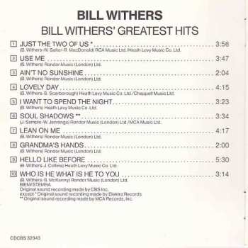 CD Bill Withers: Bill Withers' Greatest Hits 14845