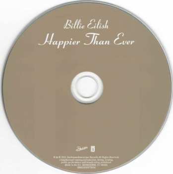 CD Billie Eilish: Happier Than Ever