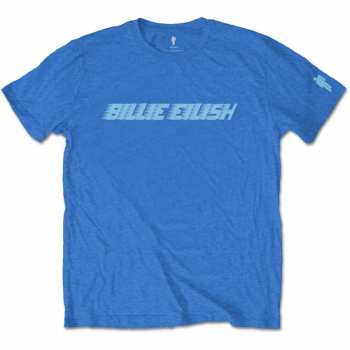 Merch Billie Eilish: Tričko Blue Racer Logo Billie Eilish 