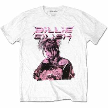 Merch Billie Eilish: Billie Eilish Unisex T-shirt: Purple Illustration (small) S