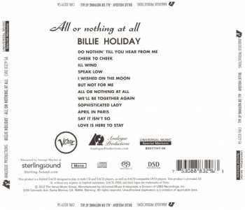 SACD Billie Holiday: All Or Nothing At All 154438