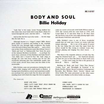 2LP Billie Holiday: Body And Soul LTD 490809