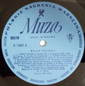 LP Billie Holiday: Billie Holiday