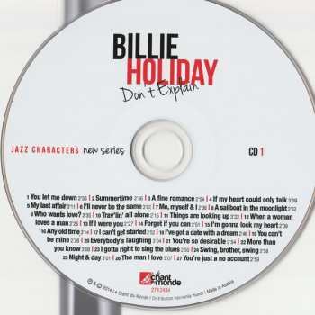 3CD Billie Holiday: Don't Explain 473911