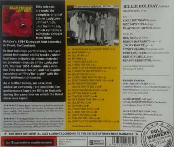 CD Billie Holiday: Lady Love (Live In Basel 1954) 330017