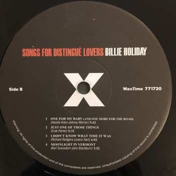 LP Billie Holiday: Songs For Distingué Lovers 526733