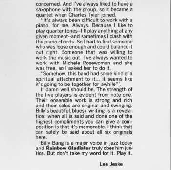 CD Billy Bang Quintet: Rainbow Gladiator